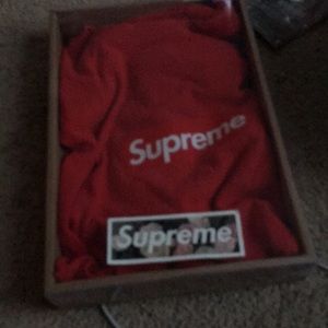 Supreme box logo red tee